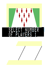 3D Bowling title screen for Arcadia 2001